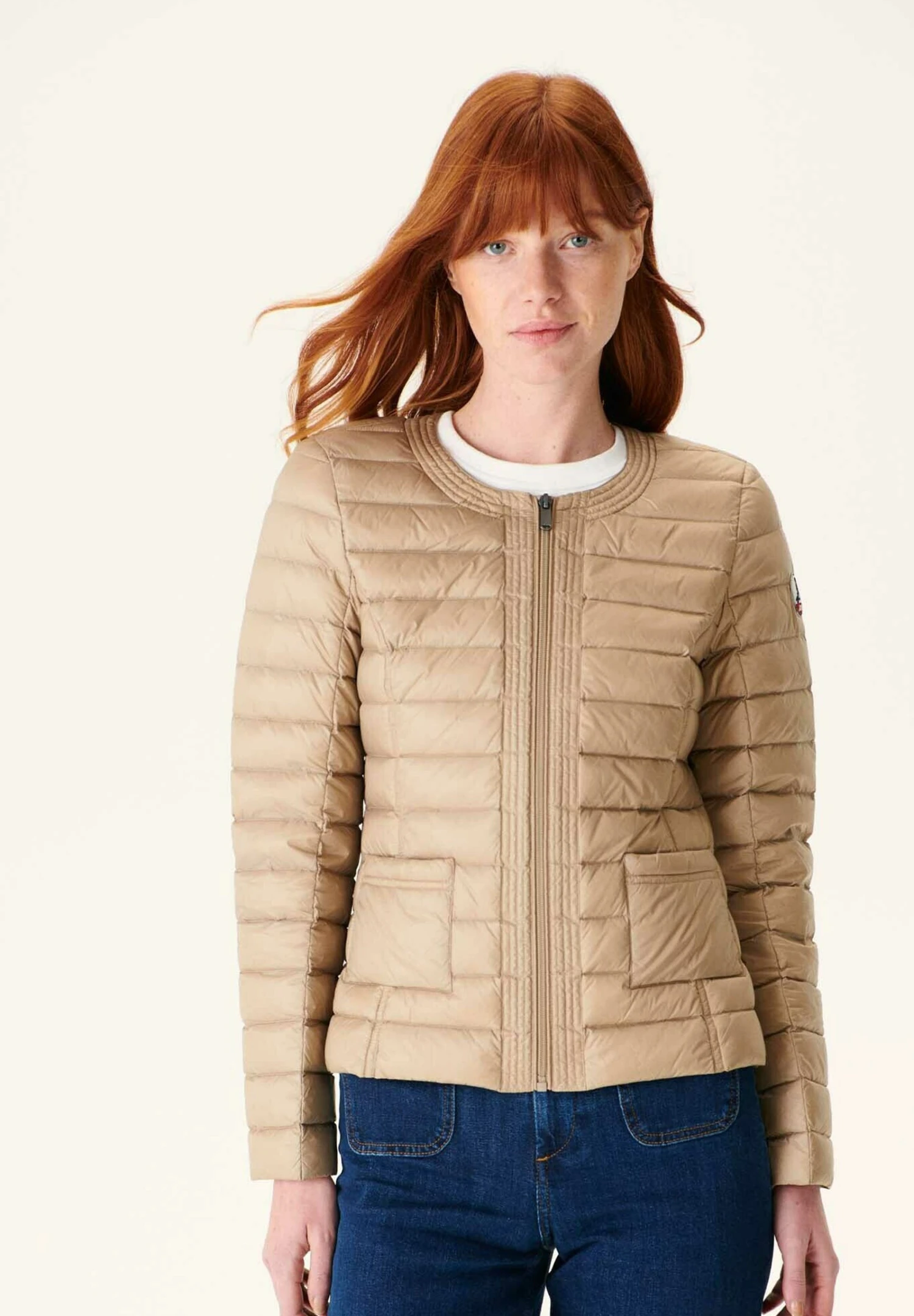 JOTT Douda - Gewatteerde Jas - Beige 1 JOTT Douda - Gewatteerde Jas - Beige